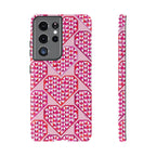 Pink Pyramid Heart Samsung Case
