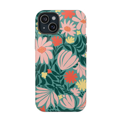 Botanica Teal iPhone Magsafe iPhone 15 Plus Glossy