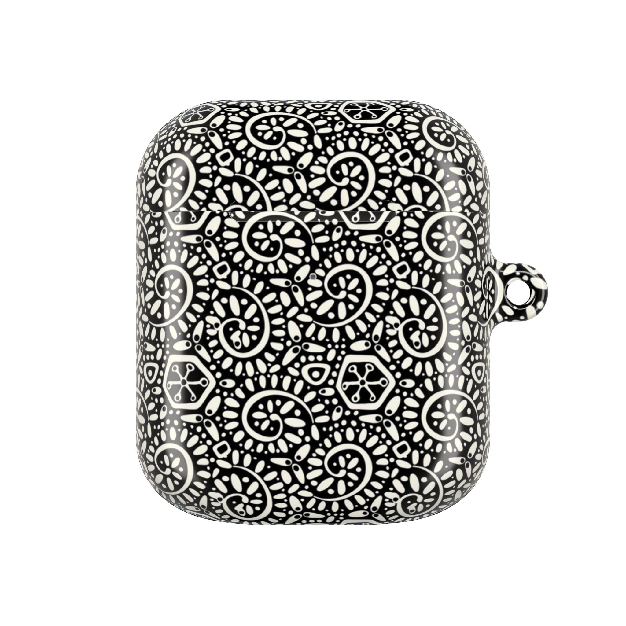 Canto Swirls Black AirPods Case