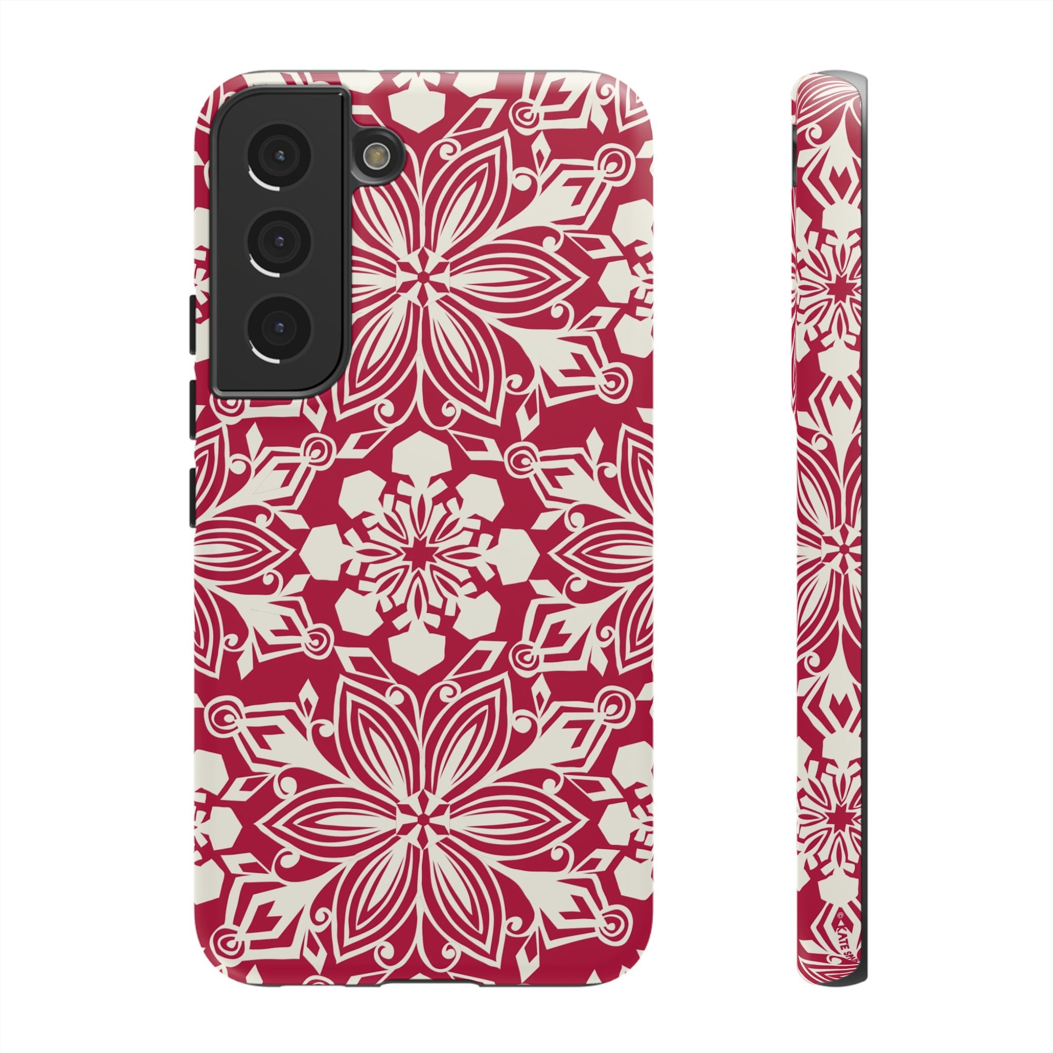 Snowfall Paper Cut Snowflake Samsung Tough Case Samsung Galaxy S22 Matte