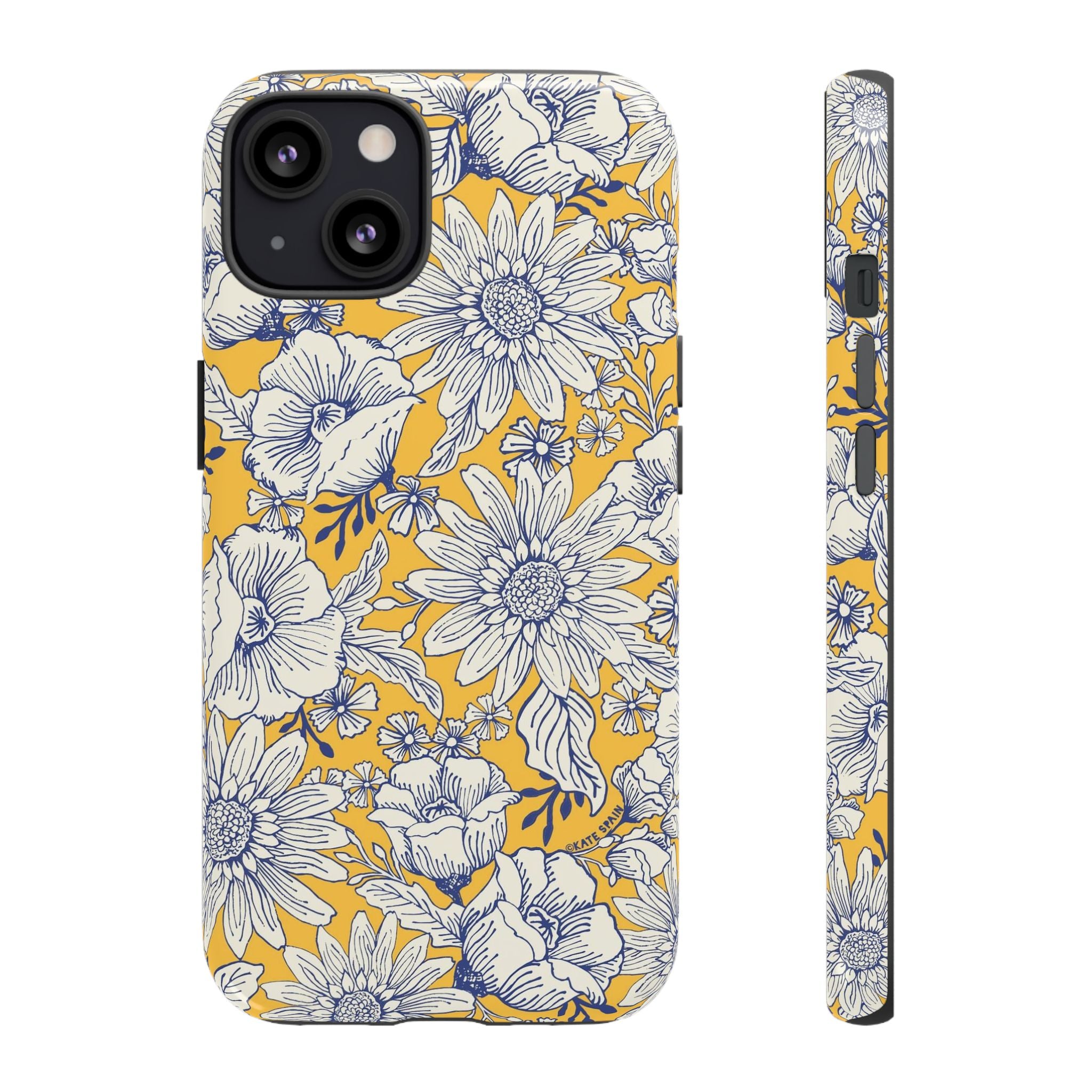 Jardin tough case for iPhone 13 - glossy elegant floral jardin design