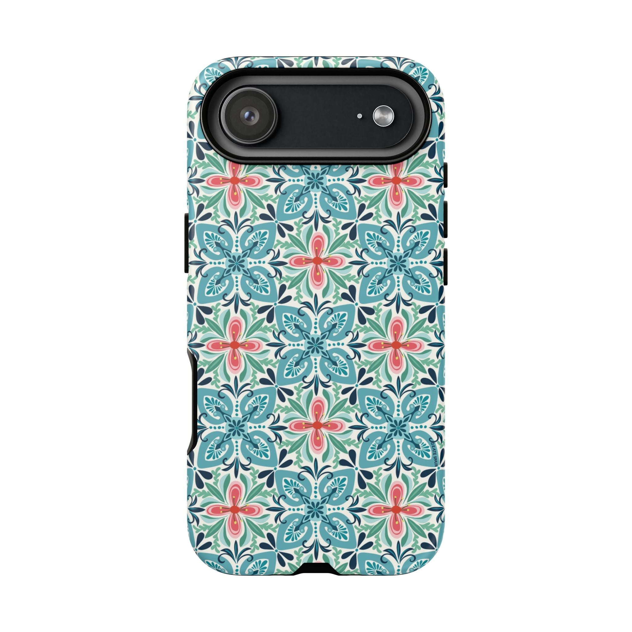 Stonecrop Tough iPhone 17 Air Case – Matte | sage, cream, blush botanical succulent print