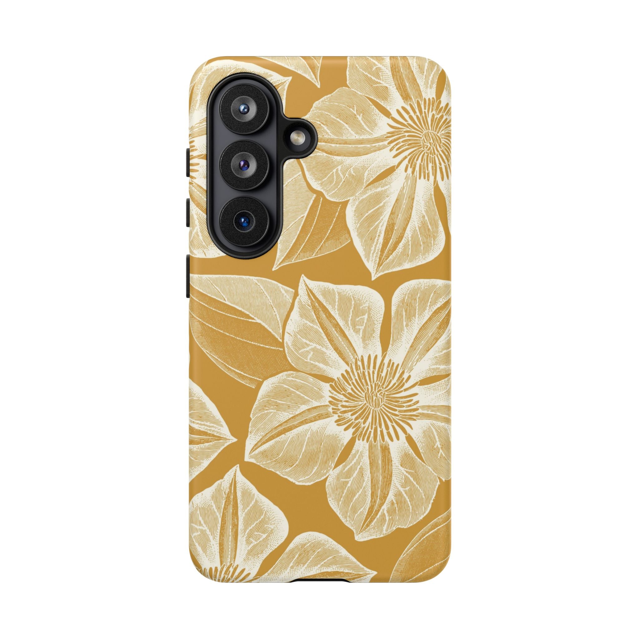 Vintage Bloom Gold Samsung Case
