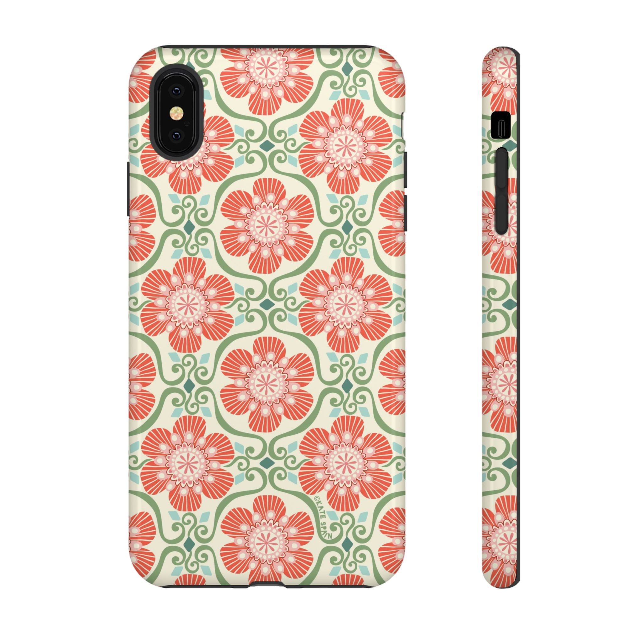Barcelona Flowers iPhone Tough Case iPhone XS MAX Glossy