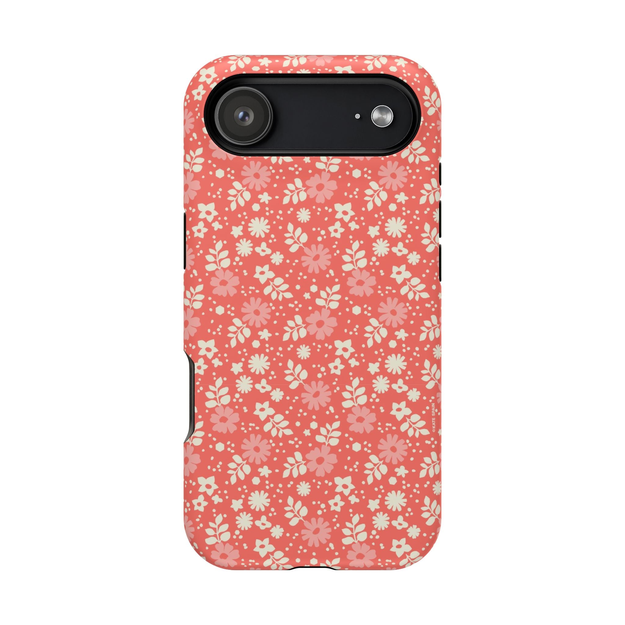 Petaline MagSafe iPhone 17 Air Case – Matte | coral, cream, blush dainty ditsy daisy floral print