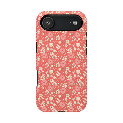 Petaline Floral Daisy Coral MagSafe Case