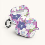 Purple Cherry Blossom AirPods Case