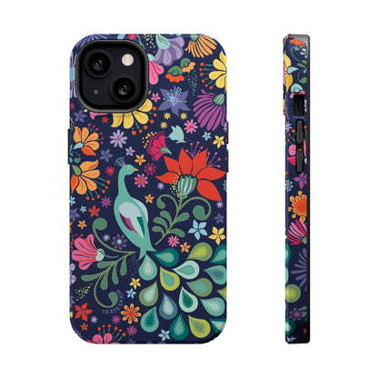 Peacock Sanctuary iPhone MagSafe Tough Case iPhone 13 Glossy