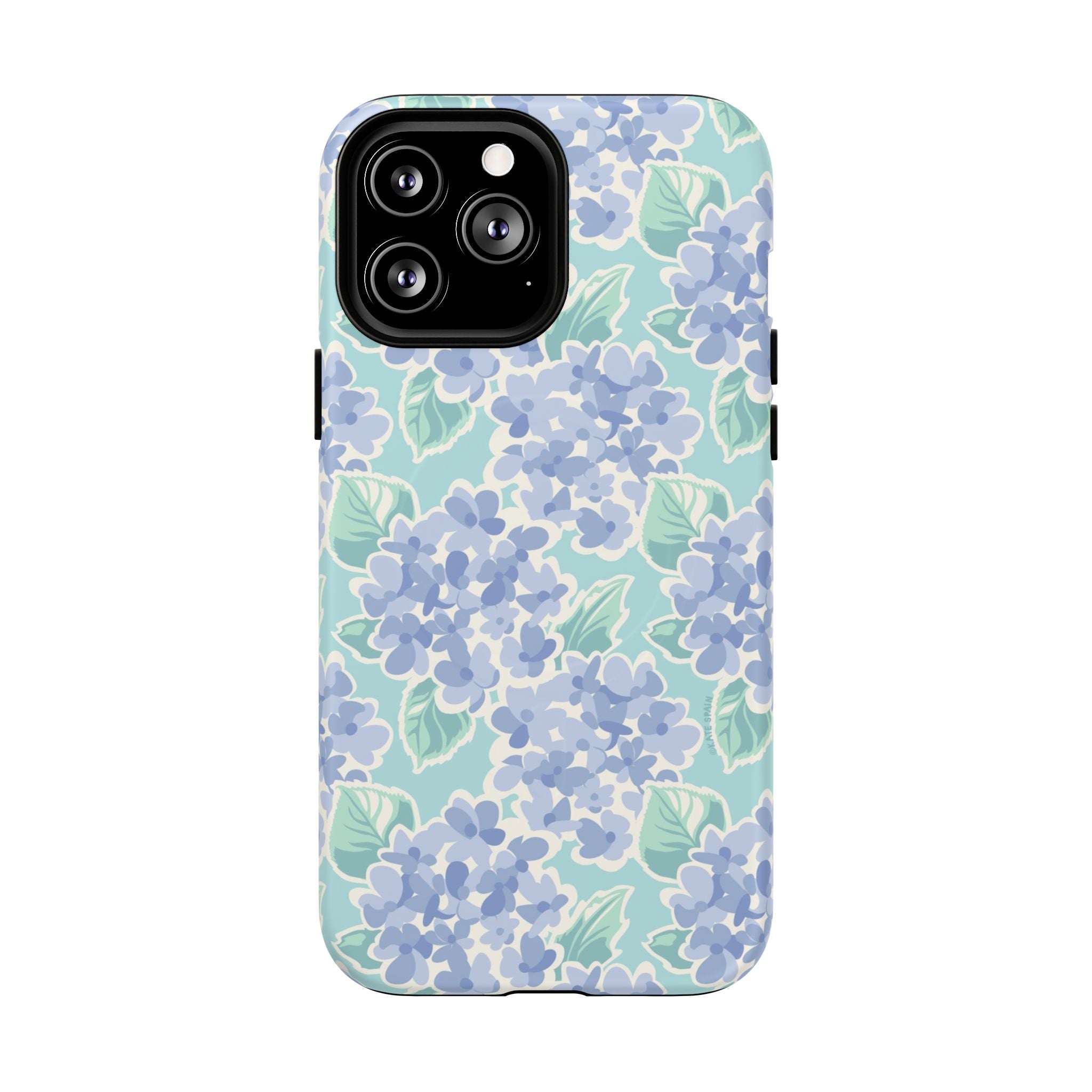 Nantucket Hydrangea MagSafe iPhone Phone Case – Matte | periwinkle, sky blue, mint hydrangea floral print
