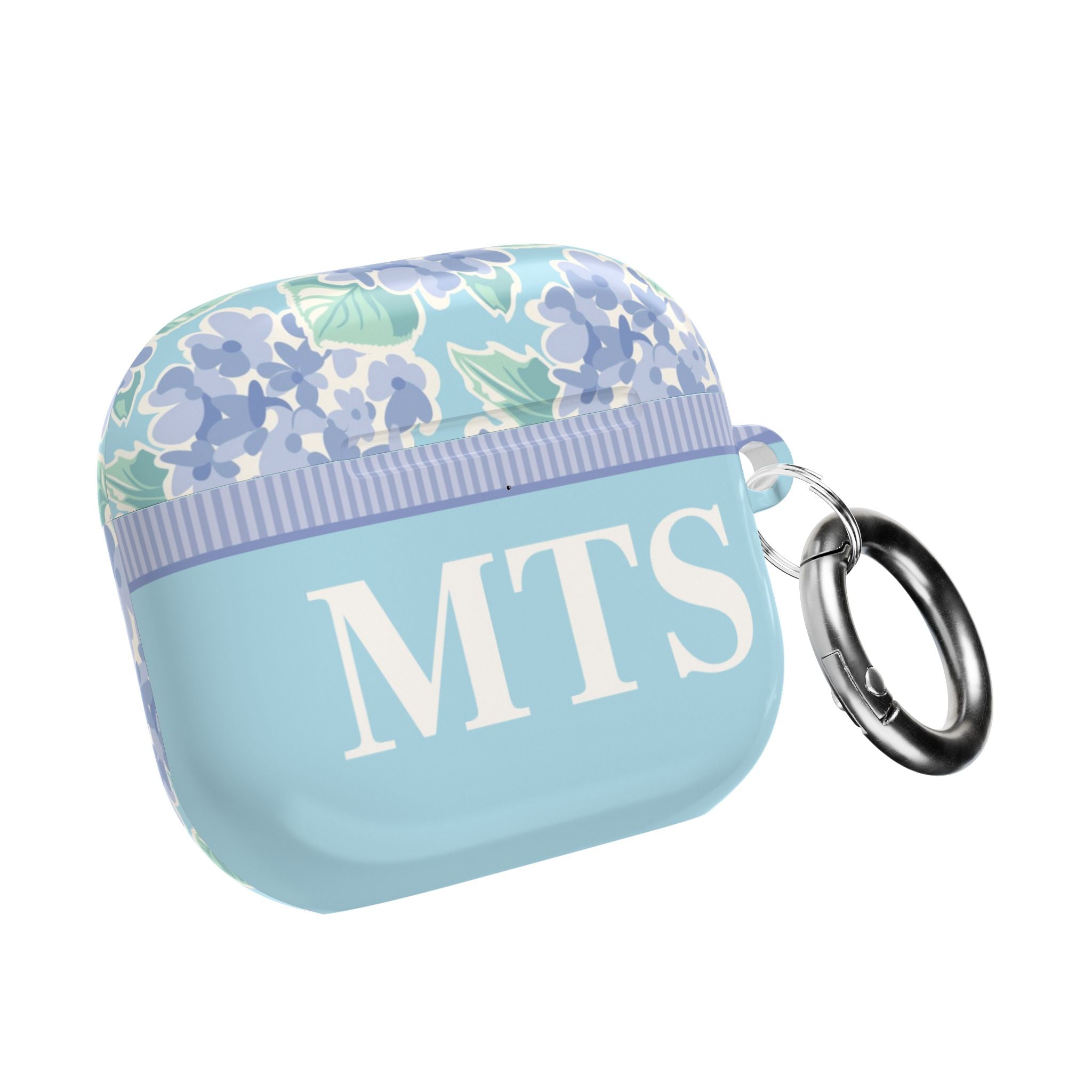 Nantucket Hydrangea Personalized AirPods Case