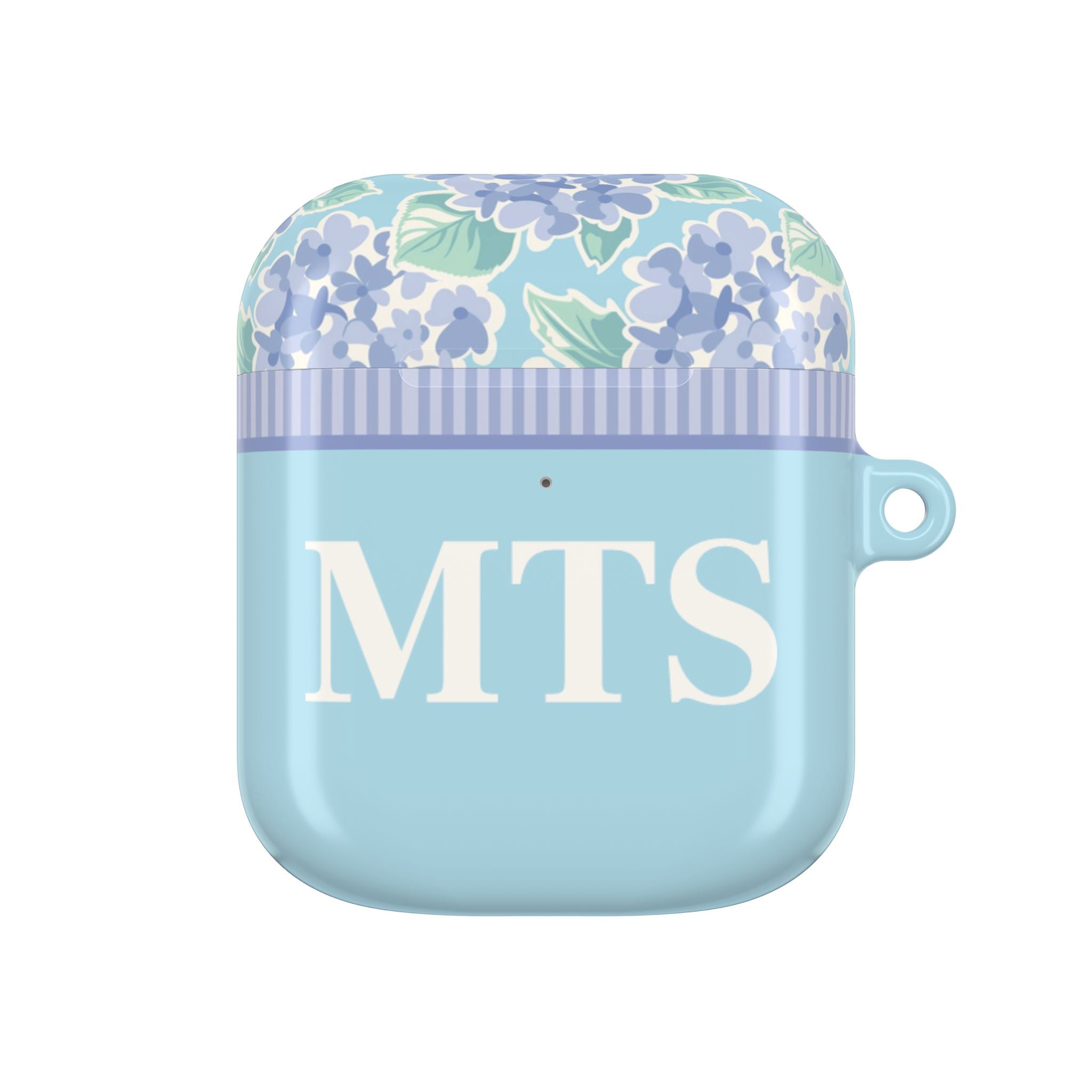 Nantucket Hydrangea Personalized AirPods Case