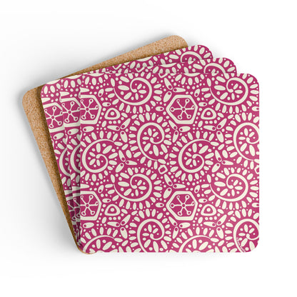 Canto Berry Cork Coaster Set