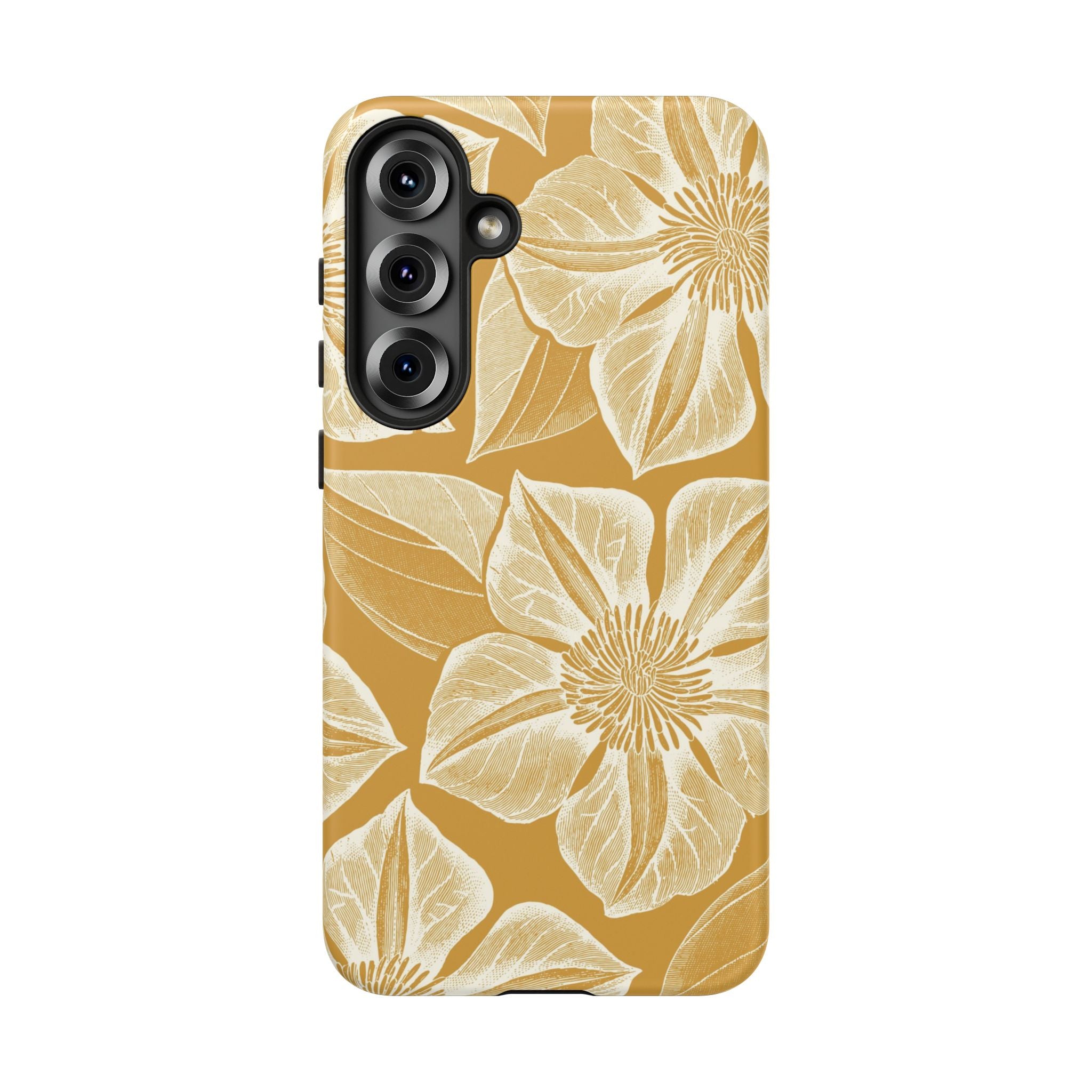 Vintage Bloom Gold Samsung Case