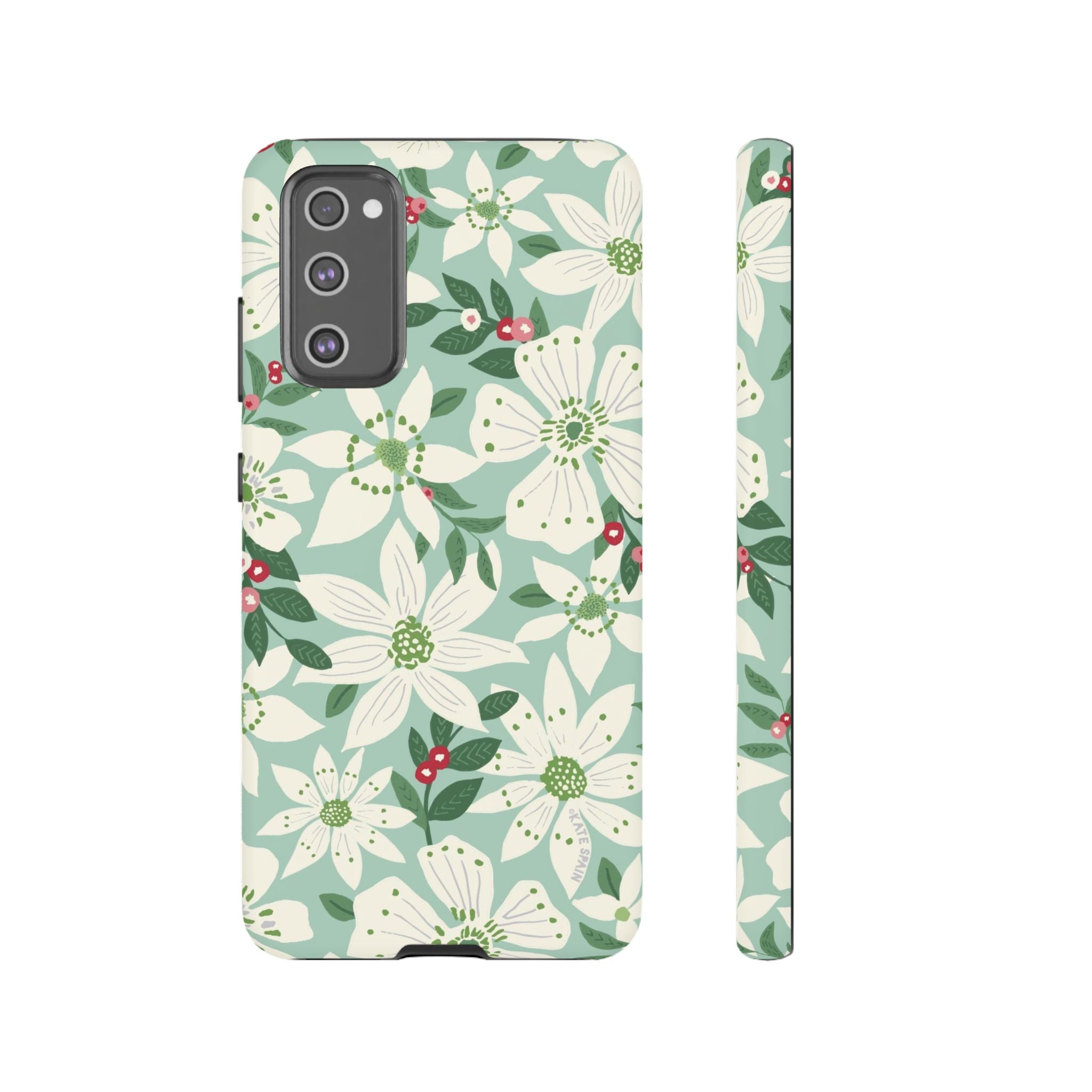 Gardenia Samsung Galaxy S20 FE Case – Matte | white, cream, green gardenia botanical print