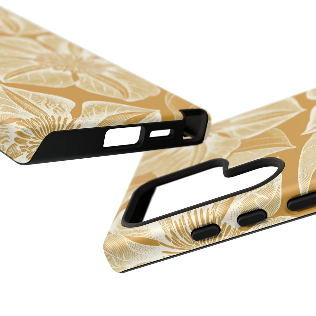 Vintage Bloom Gold Samsung Case