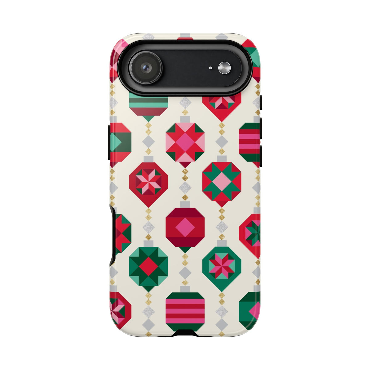 Felicity Ornaments Tough iPhone 17 Air Case – Glossy | holiday ornament print