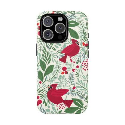 Birds and Berries iPhone Tough Case iPhone 16 Pro Matte
