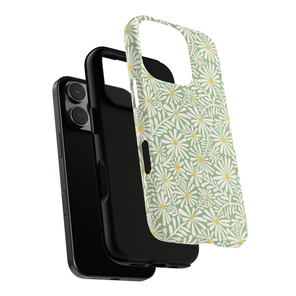 Montauk Daisy Meadow Green iPhone Case