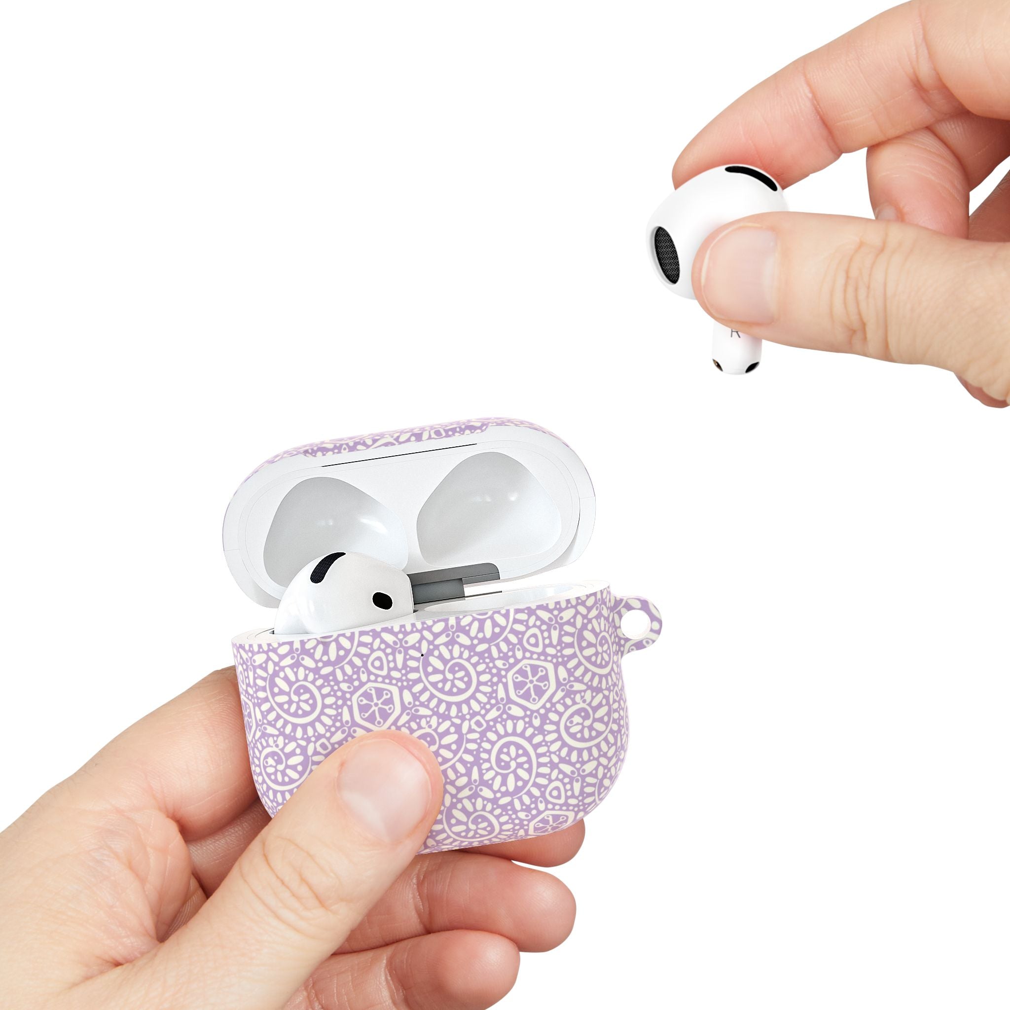 Canto Swirl Pastel Lavender AirPods Case