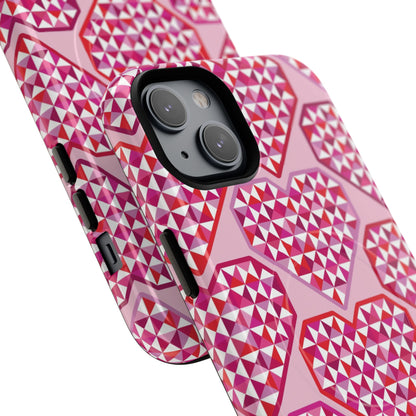 Pink Pyramid Heart MagSafe Case