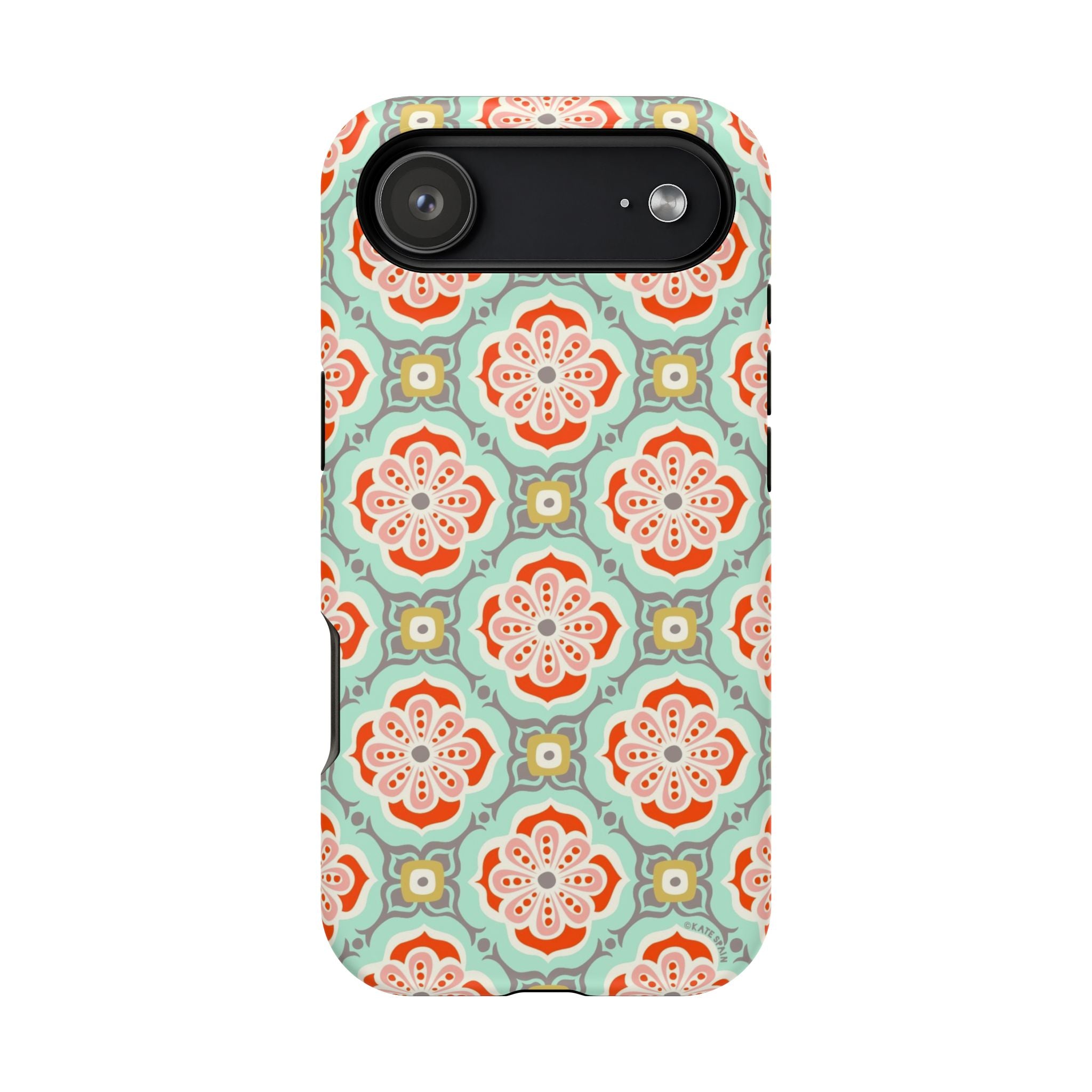 iPhone 17 Air magnetic case with Alhambra Moroccan tile design - matte pattern