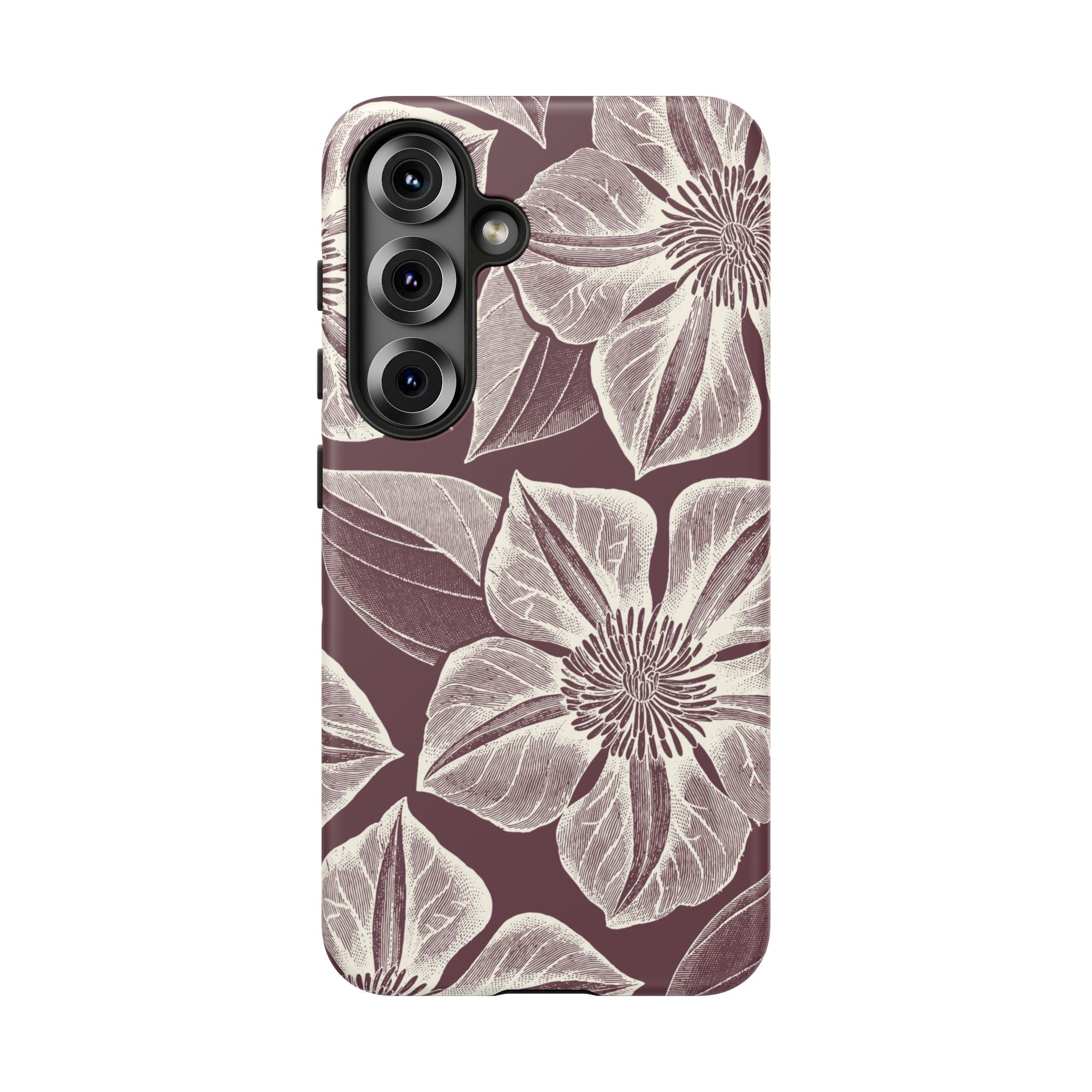 Vintage Bloom Burgundy Samsung Case