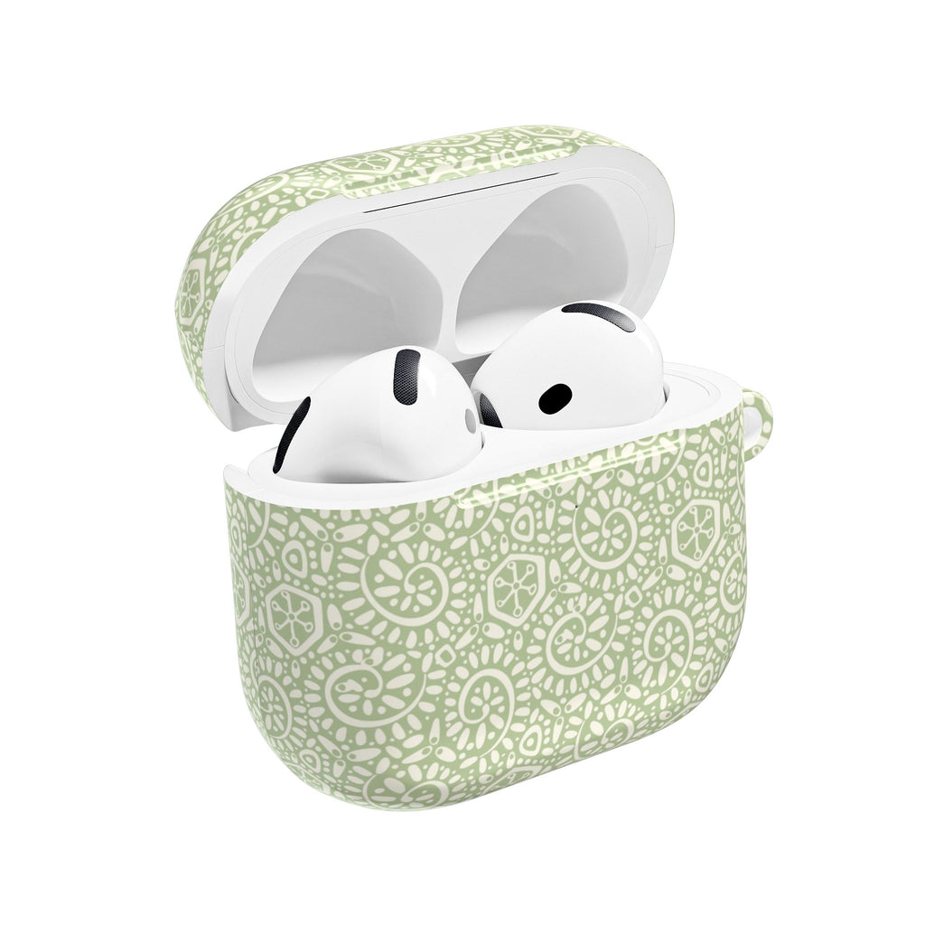 Canto Swirls Pastel Sage AirPods Case