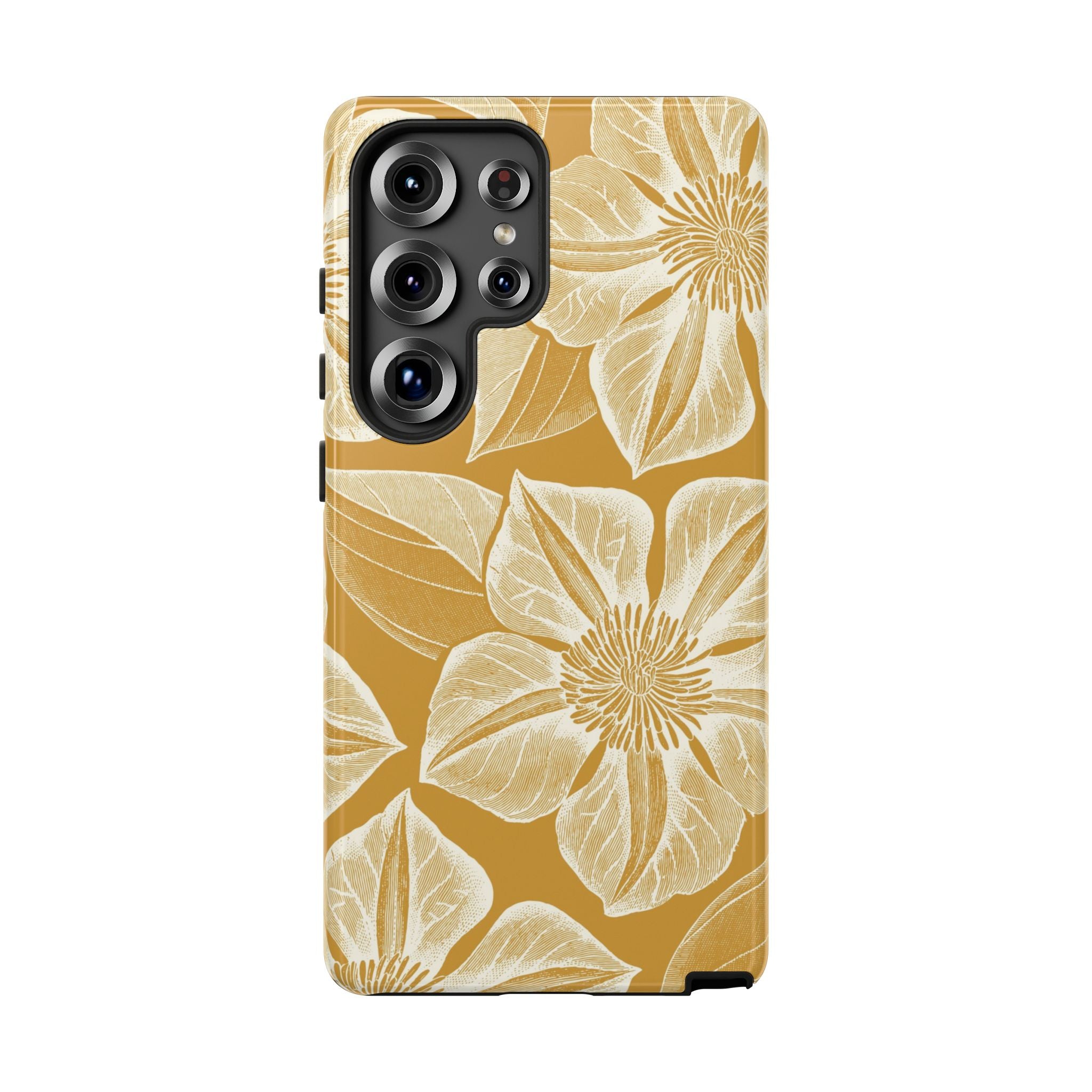 Vintage Bloom Gold Samsung Case
