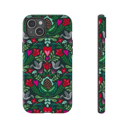 Rosemaling iPhone Tough Case iPhone 15 Plus Glossy