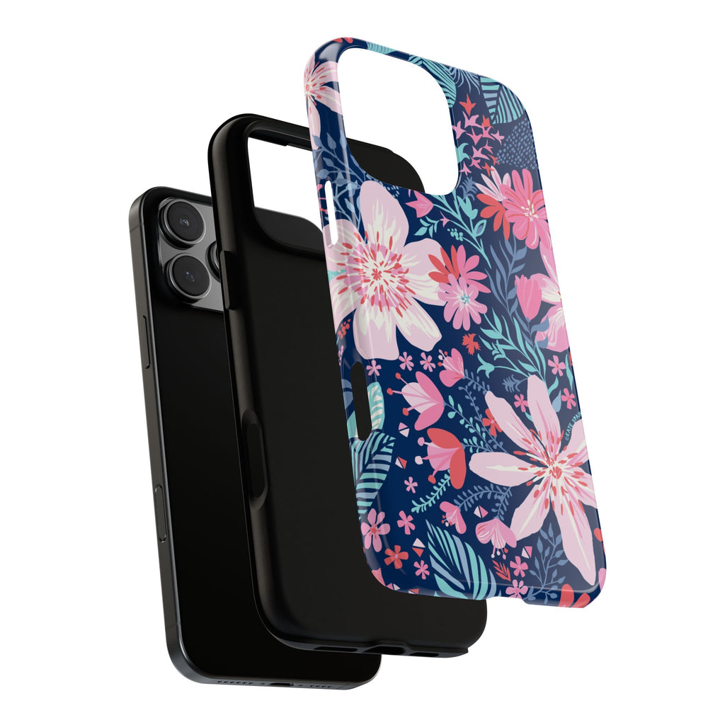 Bonaire Tough iPhone 16 Pro Max Case – Glossy | exploded side view showing dual-layer construction