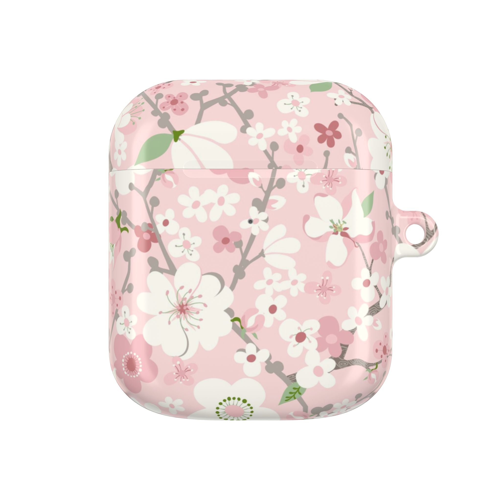 Pink Cherry Blossom AirPods Case