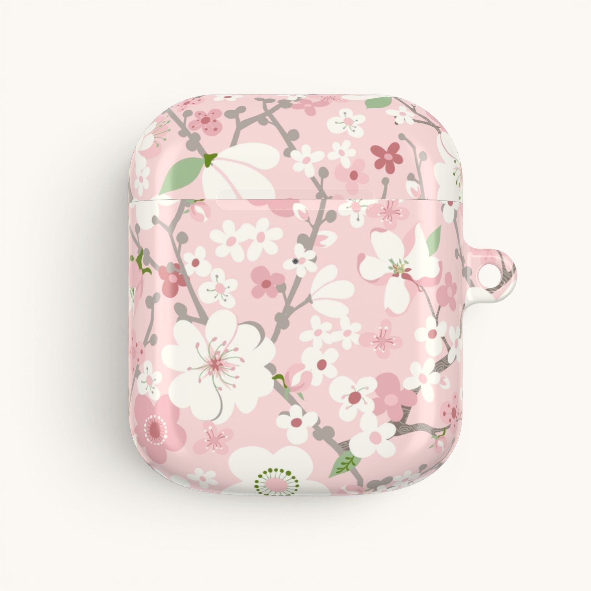 Pink Cherry Blossom AirPods Case
