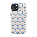 Seashells MagSafe iPhone 13 Case – Matte | periwinkle, cream, blush scallop shell print