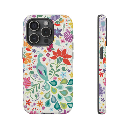 Peacock Sanctuary iPhone Tough Case iPhone 15 Pro Matte