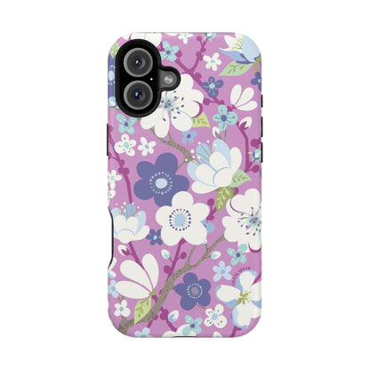 Cherry Blossoms MagSafe Tough Case iPhone 16 Plus Matte