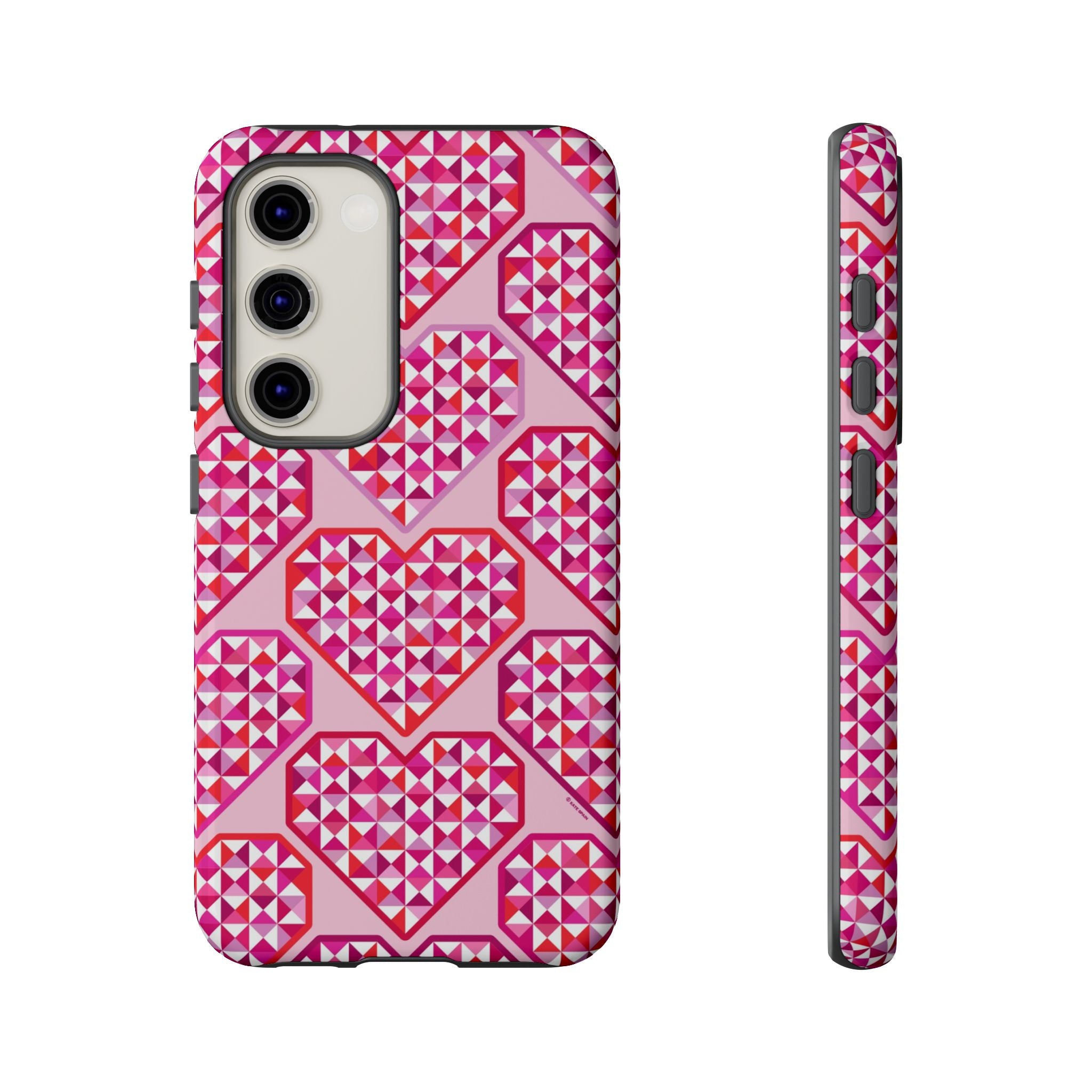 Pink Pyramid Heart Samsung Case