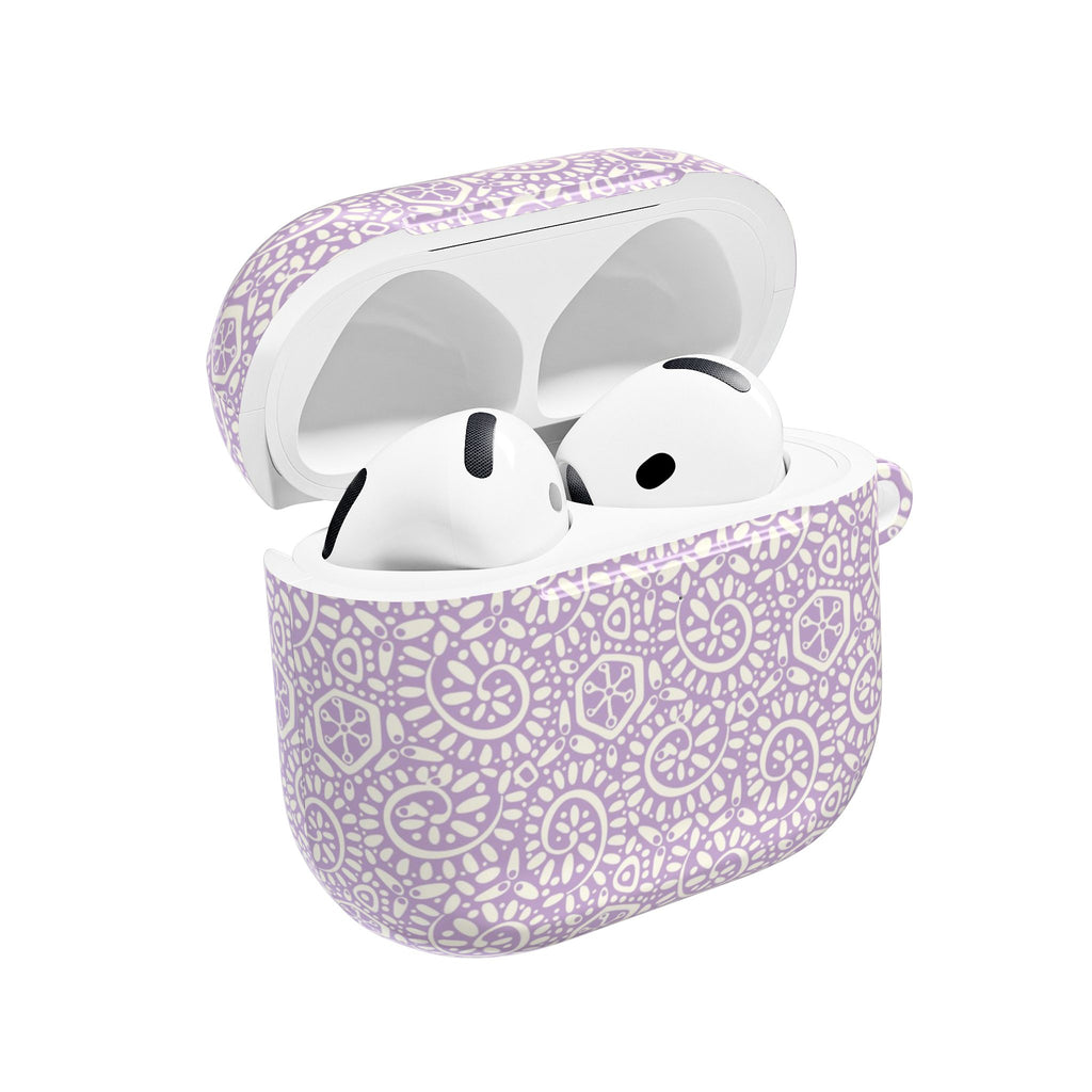 Canto Swirl Pastel Lavender AirPods Case