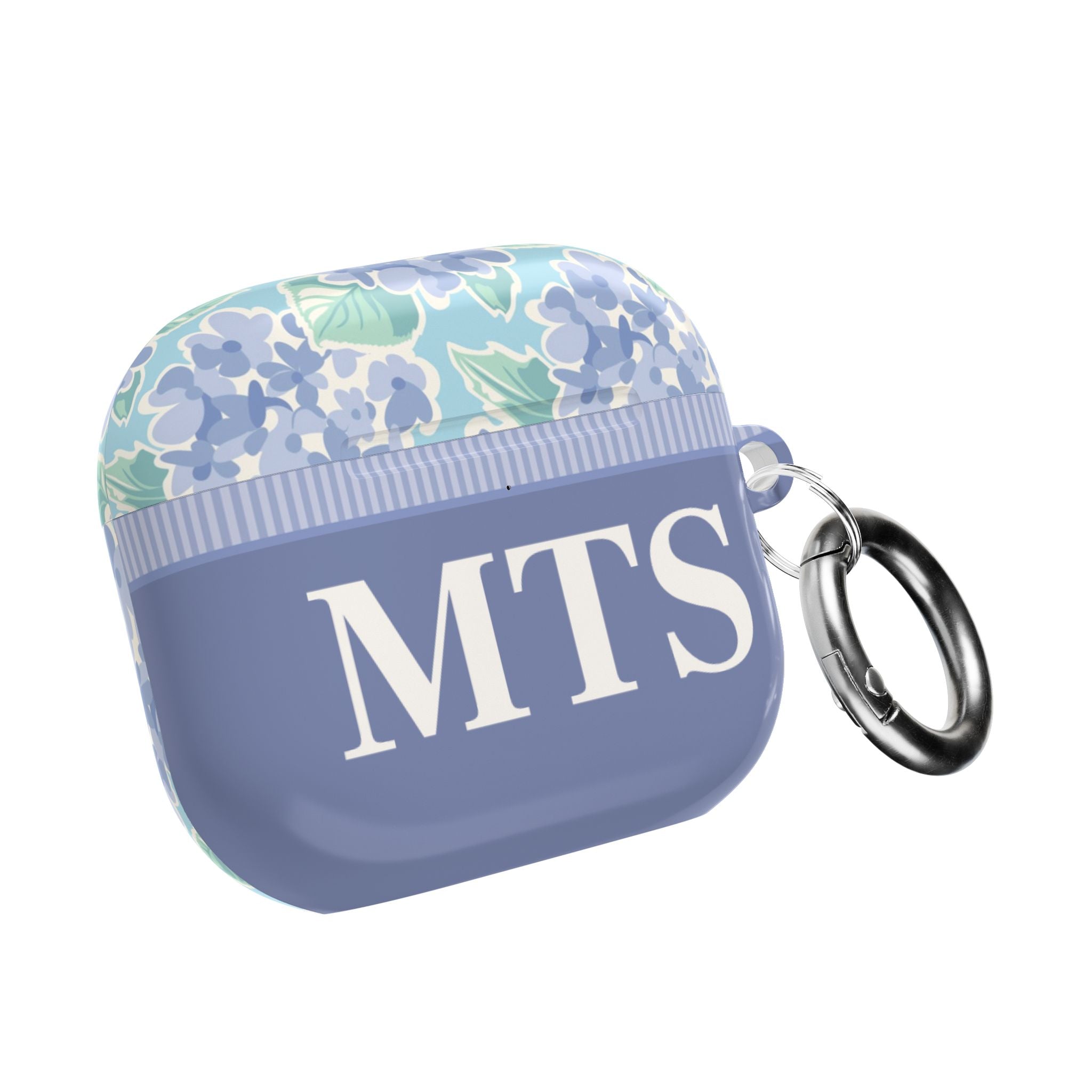 Nantucket Hydrangea Personalized AirPods Case