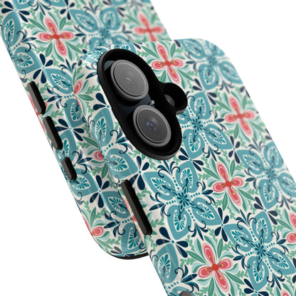 Stonecrop Floral Tile iPhone Tough Case