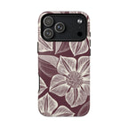 Vintage Bloom Burgundy iPhone MagSafe Case