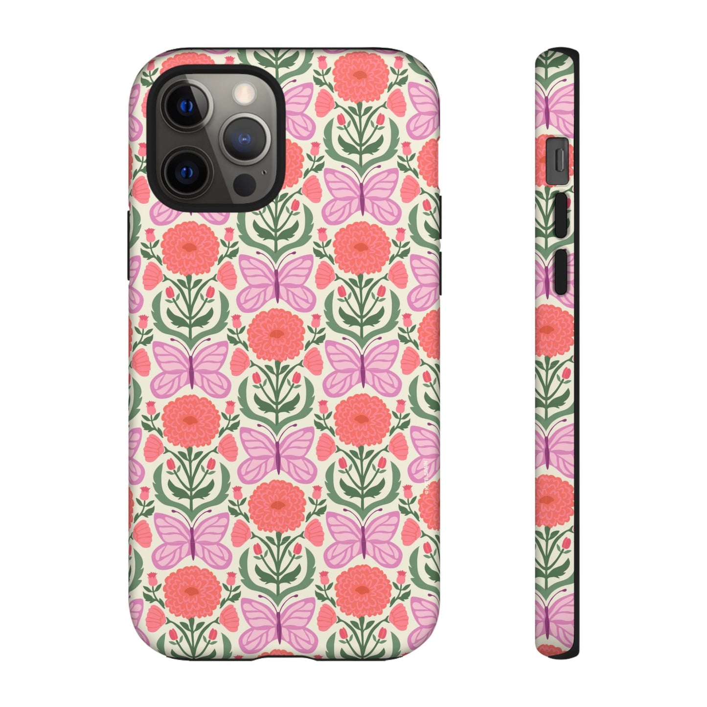 Pink Butterfly iPhone Case - Nature Inspired Design