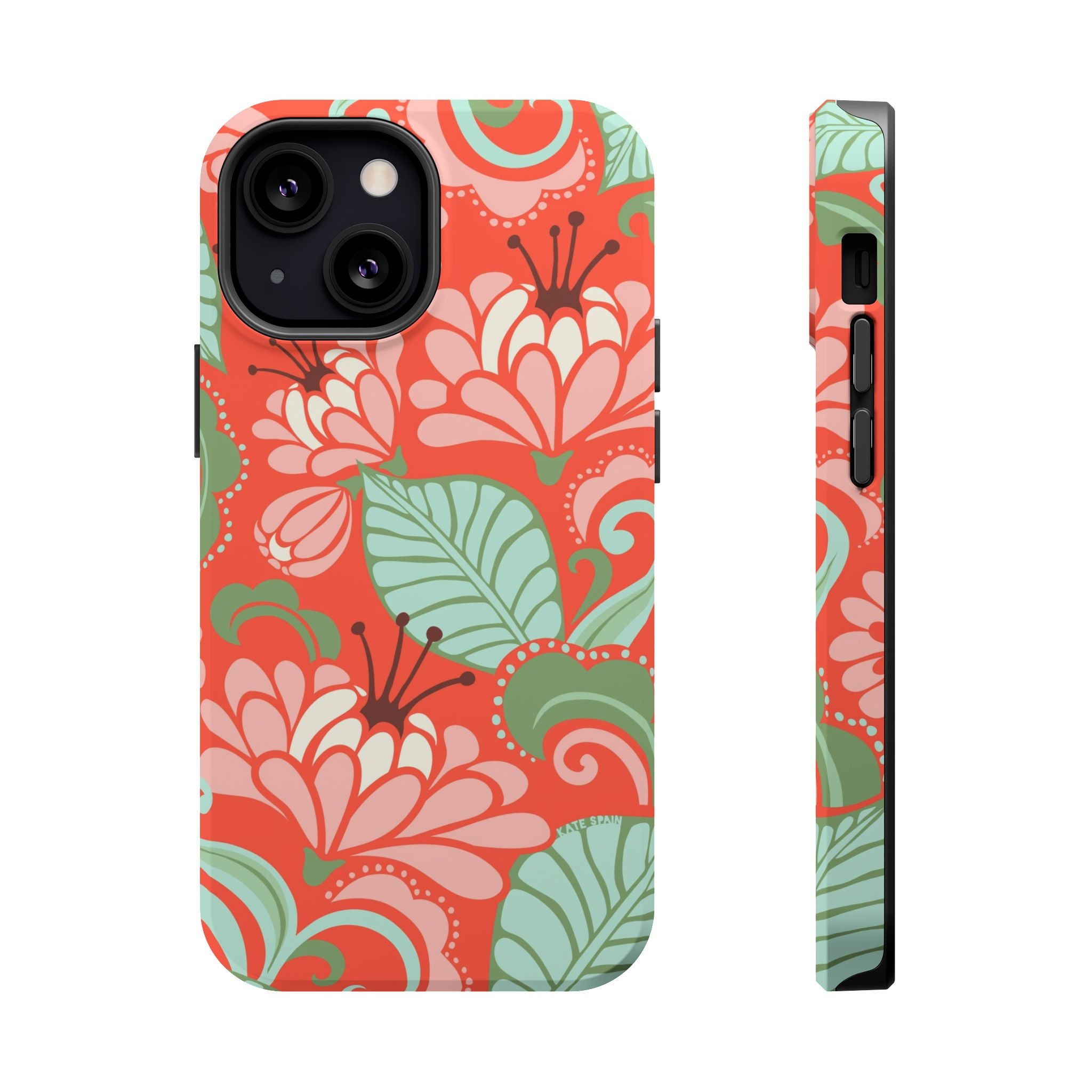 iPhone 13 Mini MagSafe case with Sarabande floral pattern in matte finish
