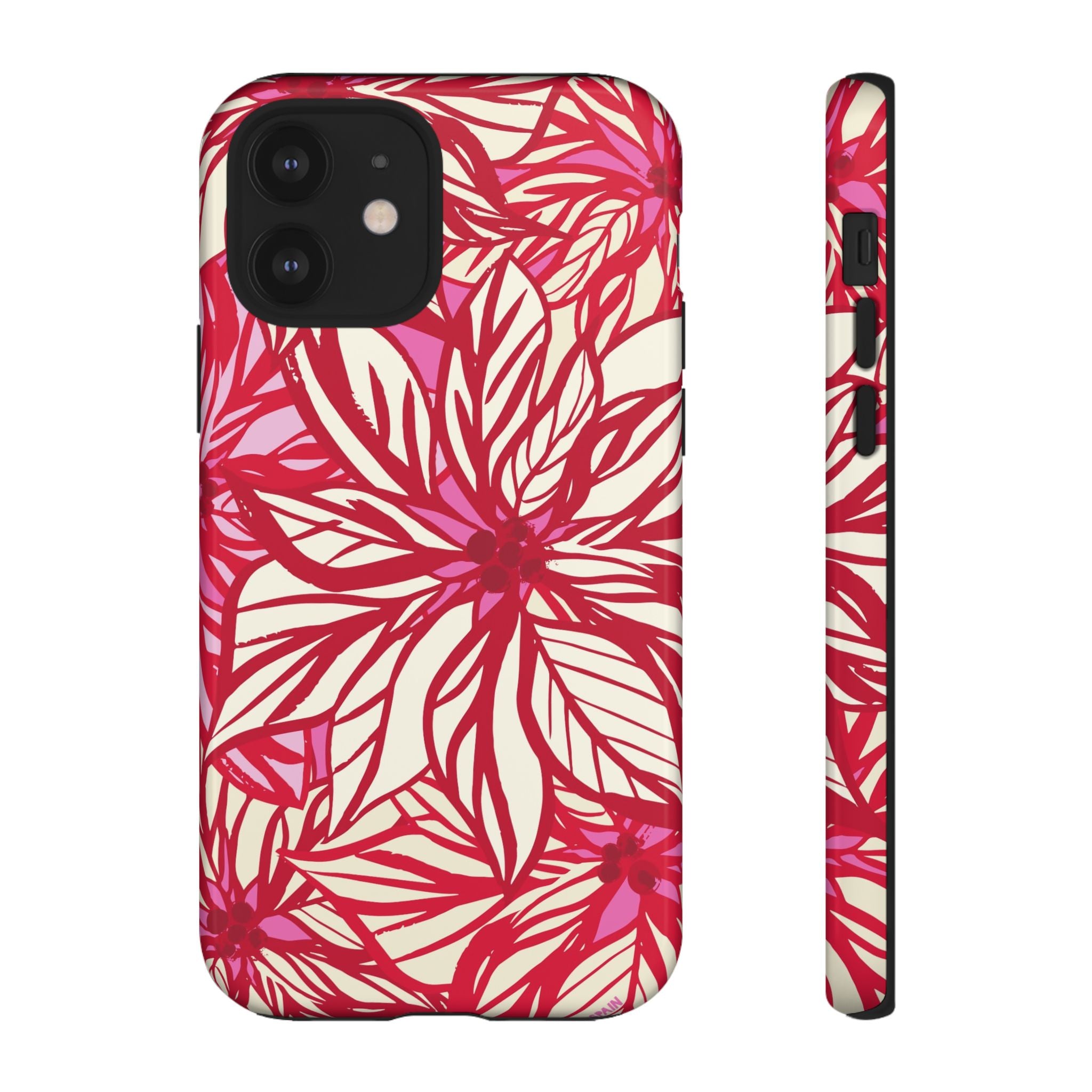 Poinsettia iPhone Tough Case iPhone 12 Glossy