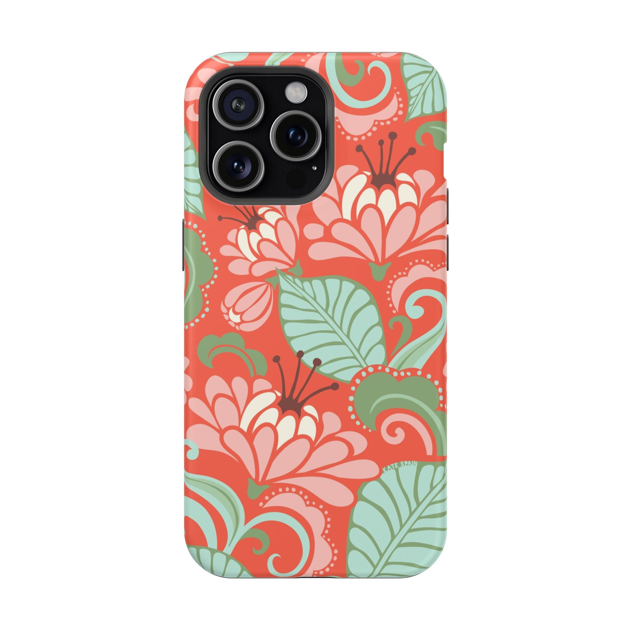 iPhone 15 Pro Max MagSafe case with Sarabande floral pattern in matte finish