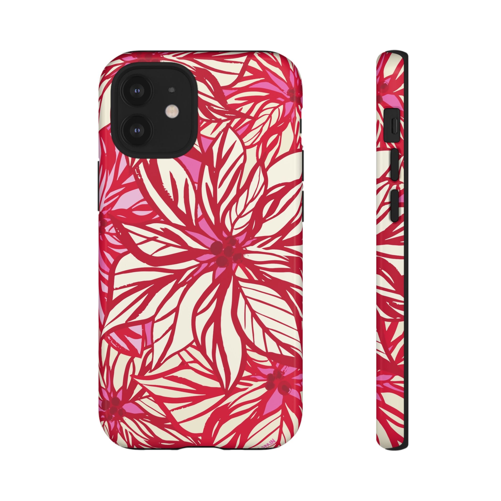 Poinsettia iPhone Tough Case iPhone 12 Mini Glossy