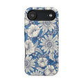 Jardin Luxury MagSafe iPhone 17 Air Case – Glossy | navy and cream botanical floral print