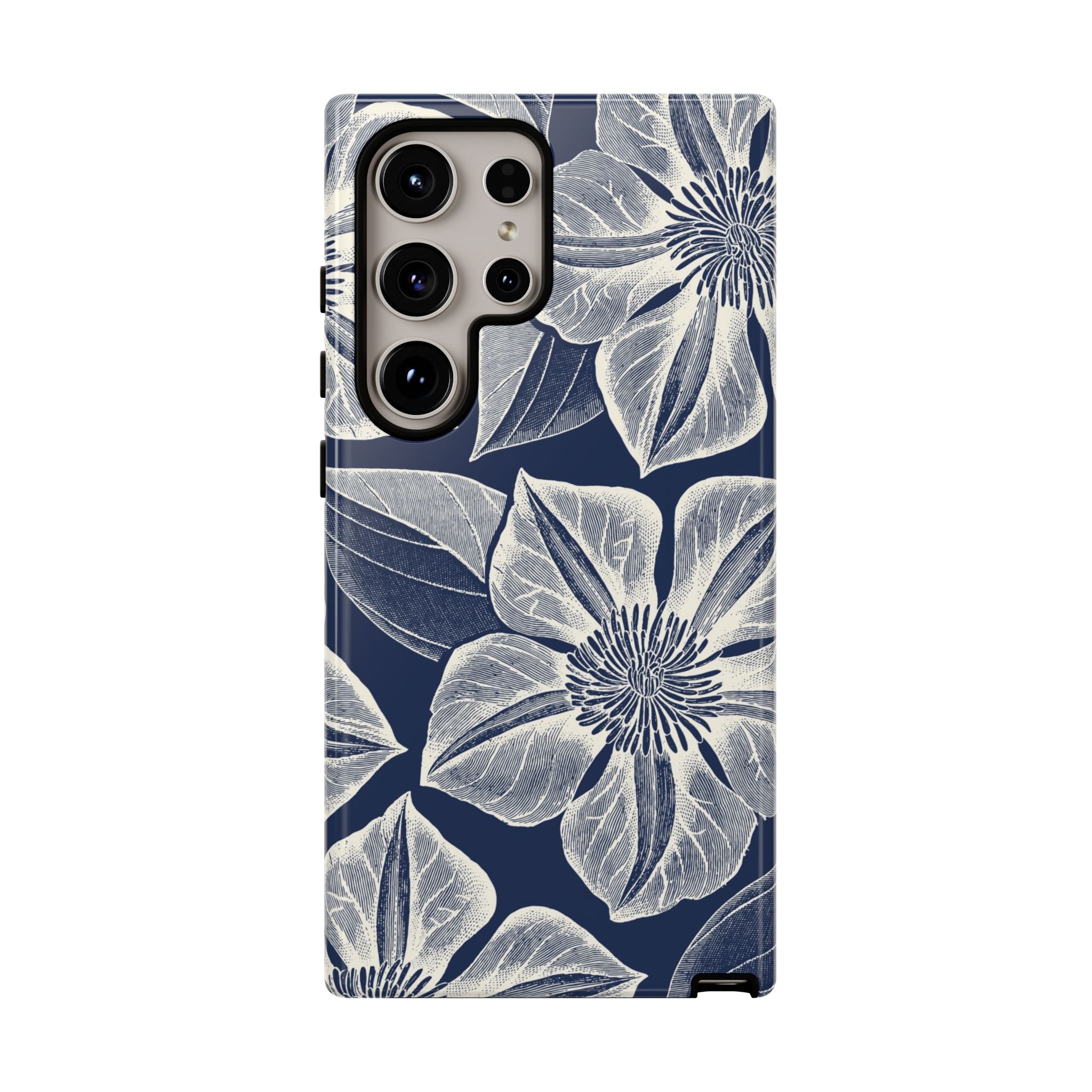 Vintage Bloom Navy Samsung Case