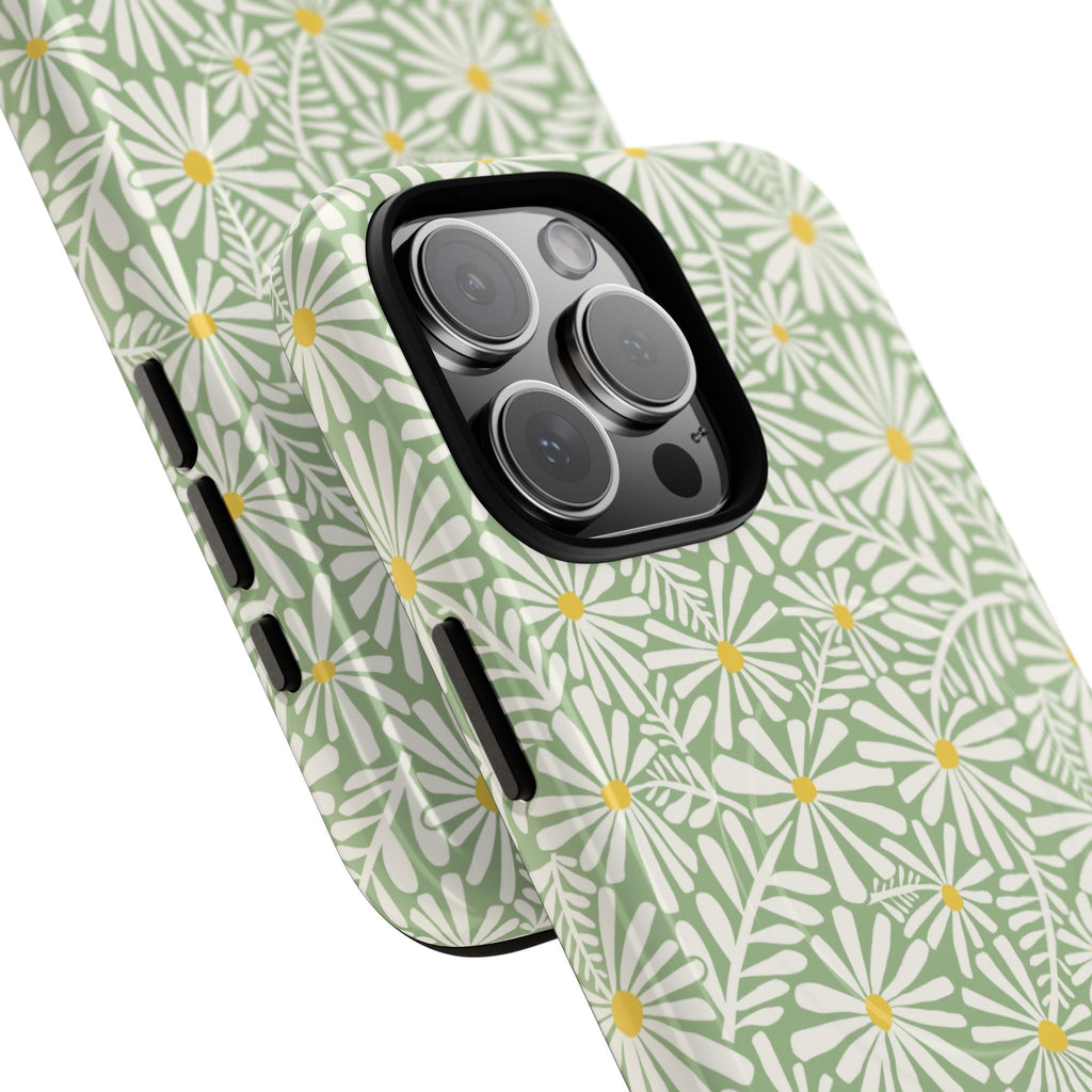 Montauk Daisy Meadow Green MagSafe iPhone Case