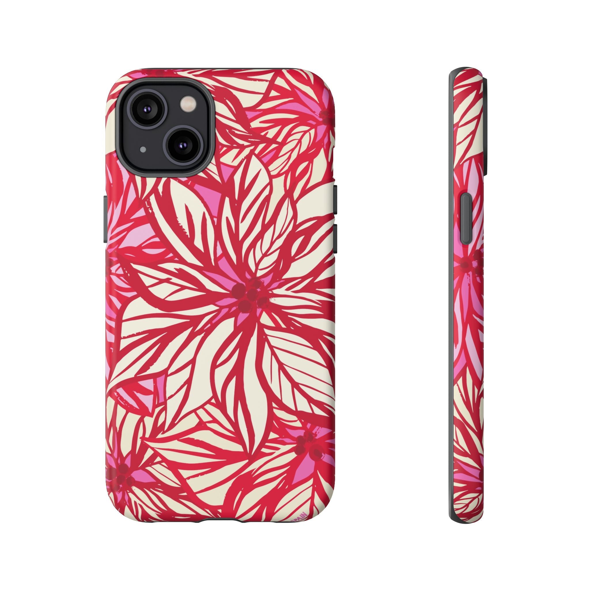 Poinsettia iPhone Tough Case iPhone 14 Plus Matte