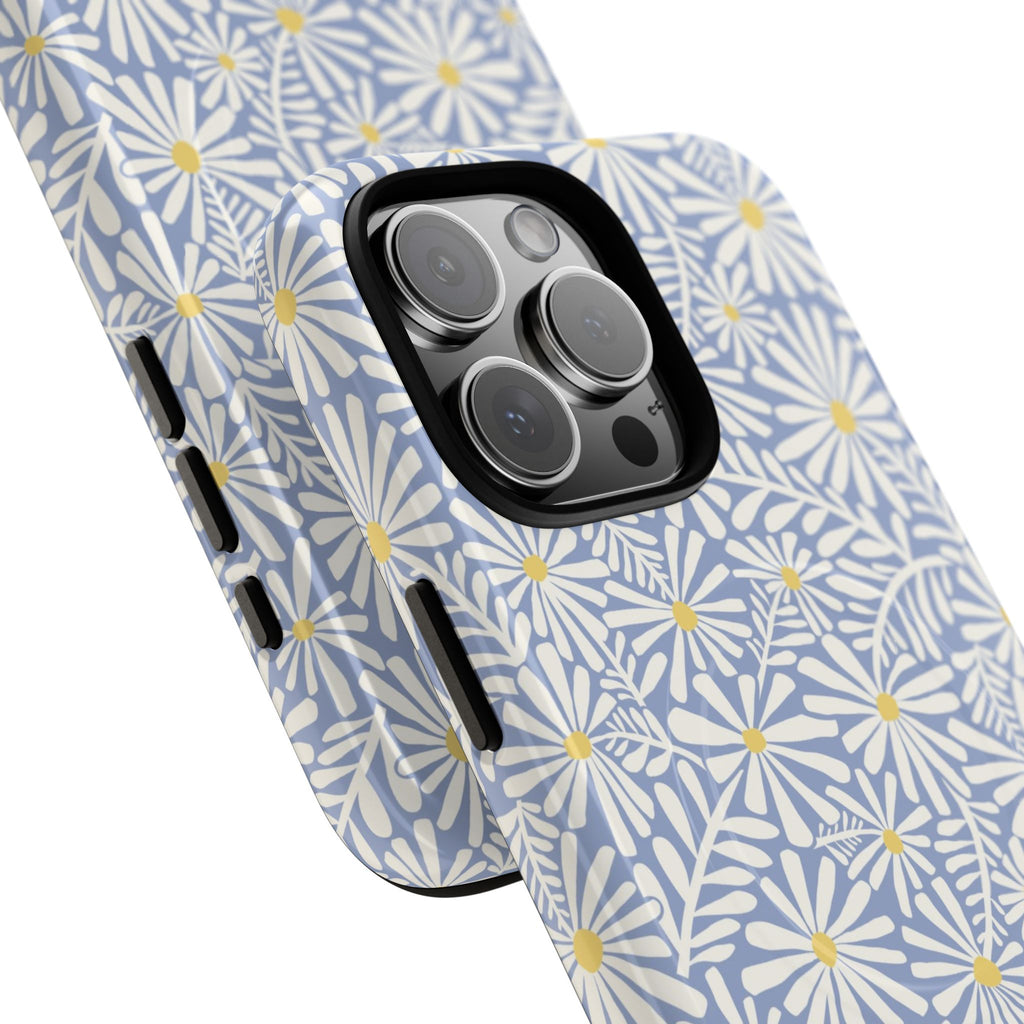 Montauk Daisy Cottage Blue MagSafe iPhone Case
